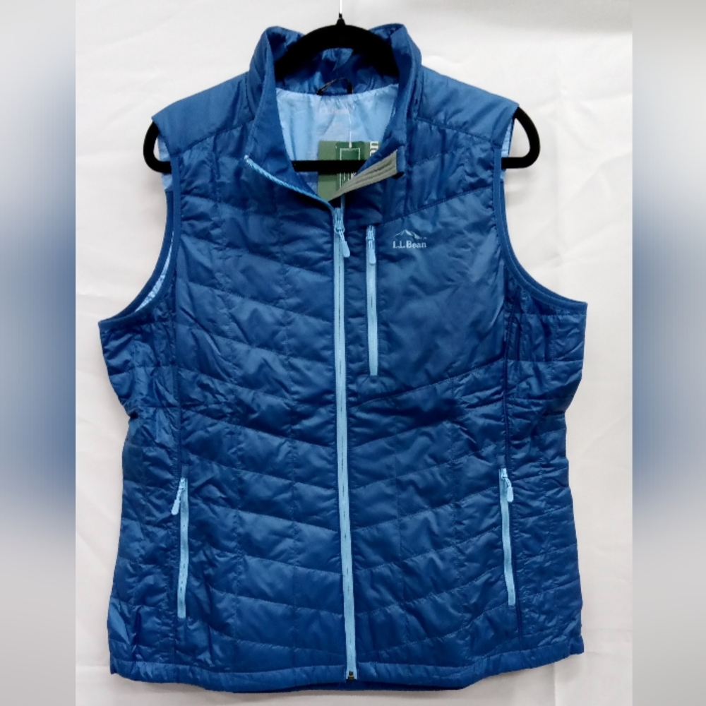 L.L. Bean Blue Quilted Vest